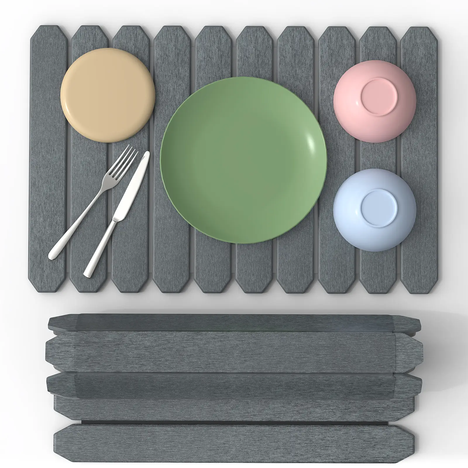 Large Stone Dish Drying Mat for Kitchen Counter, Collapsible Fast Drying Dish Mats Kitchenware Home