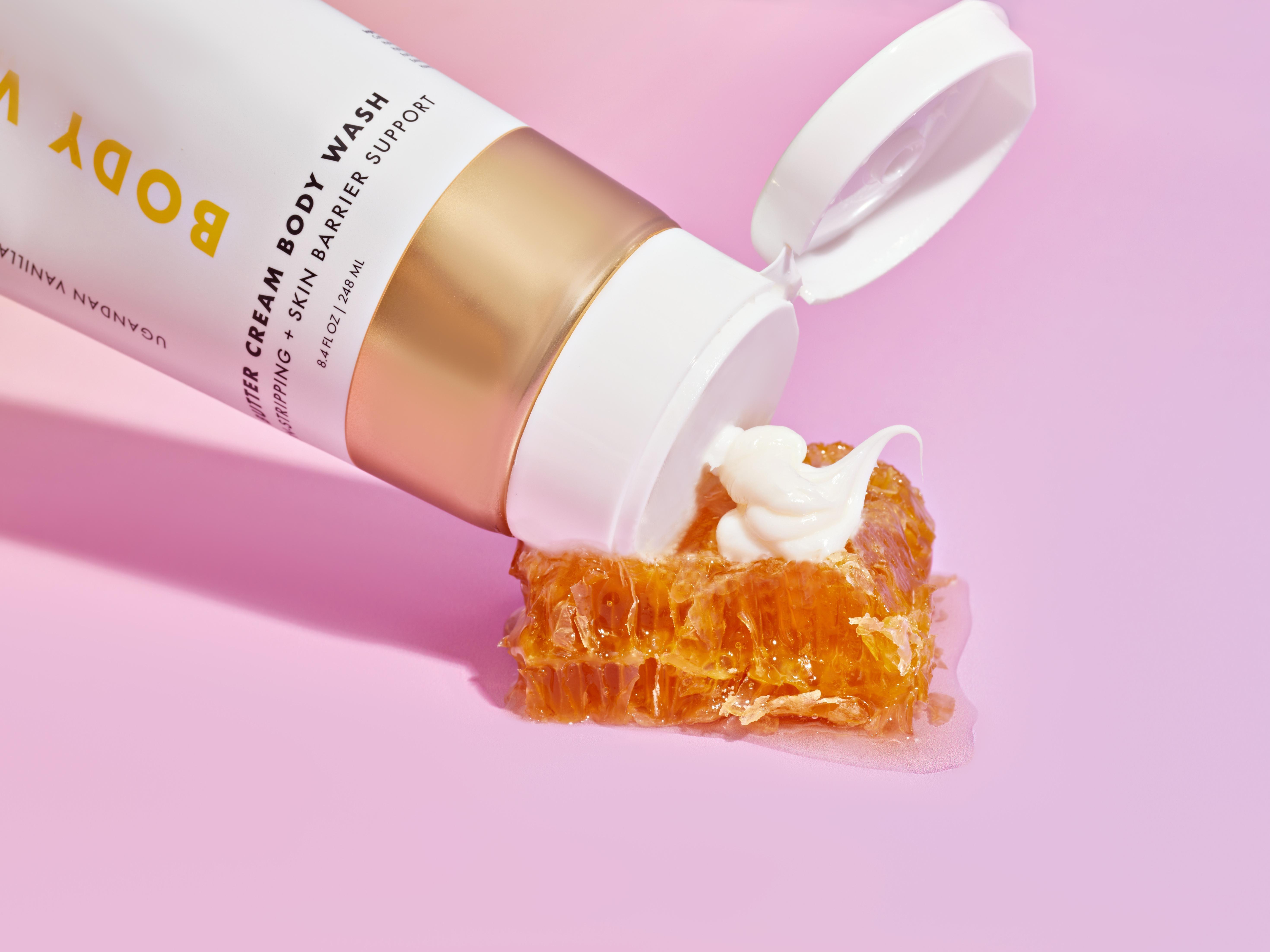 54 Thrones Shea Butter Body Wash – Non-Stripping Cream Cleanser for Dry, Sensitive, Eczema & Psoriasis-Prone Skin – Ugandan Vanilla + Ethiopian Honey