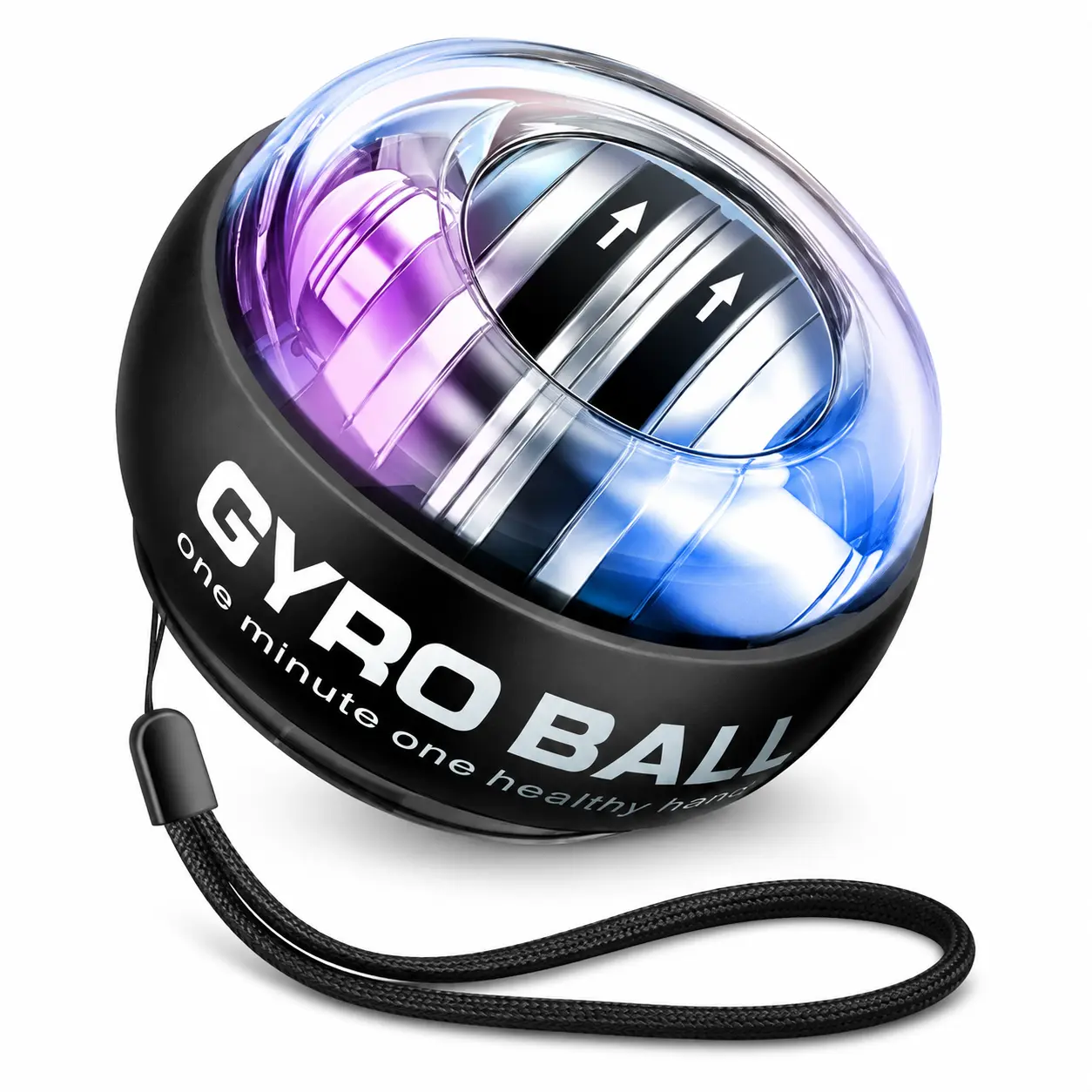 Wrist Trainer Ball Auto-Start Gyroscopic Forearm Exerciser Gyro Ball for Strengthen Arms, Fingers, Grip and Muscles