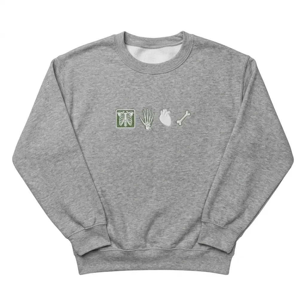 Rad Tech Embroidered Sweatshirt, Radiology Tech Crewneck, Medical Student Crewneck, X-Ray Tech Gift