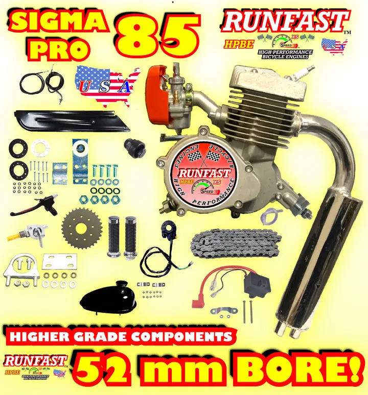 RUNFAST TM 2-STROKE 2-STROKE MOTORIZED BIKE SIGMA PRO-85 ENGINE ONLY