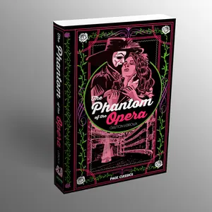 The Phantom of the Opera by Gaston Leroux (Deluxe Hardcover) Dark Romance Book Paperback Special Edition, Hardcover Durable
