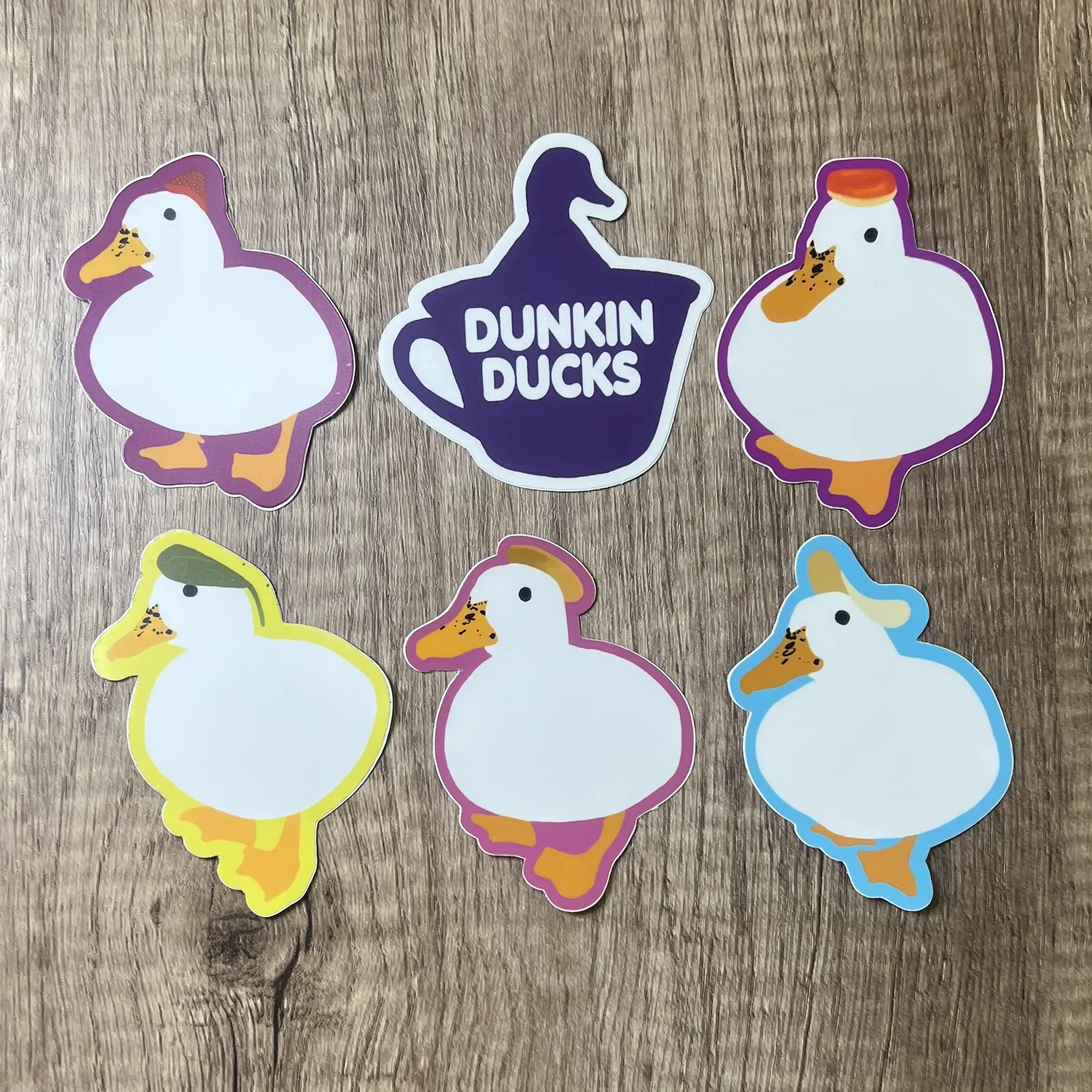 Dunkin Ducks Hat Sticker Pack