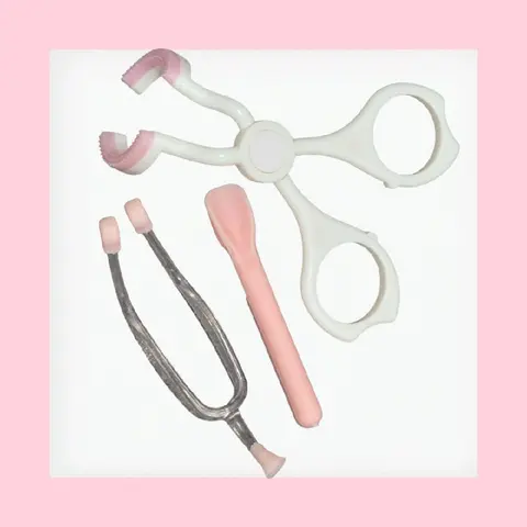 Contact Lens Separate Insertion & Removal Set - Double Ended Eye Opener Tweezers & Pick Up Spoon for Easy Use