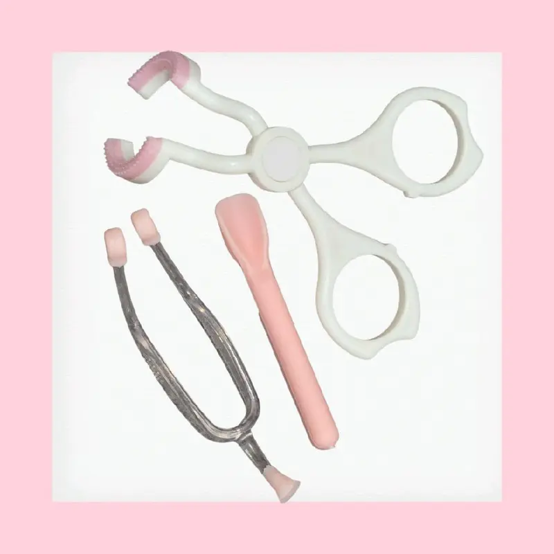 Contact Lens Separate Insertion & Removal Set - Double Ended Eye Opener Tweezers & Pick Up Spoon for Easy Use
