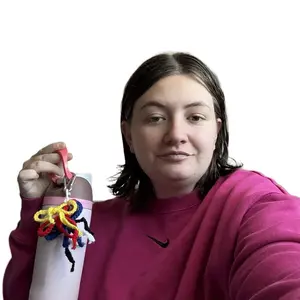 Archery Crochet Bow Keychain – Cute Handmade Gift