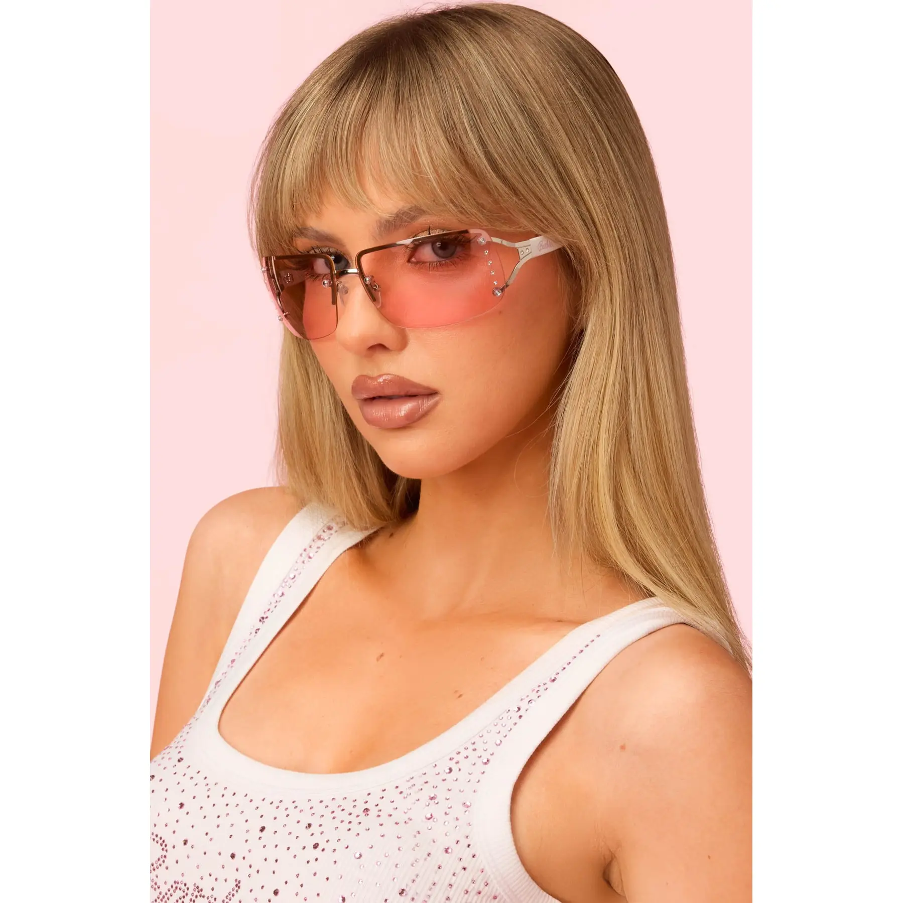 Barbie™ Rhinestone Rectangle Sunglasses