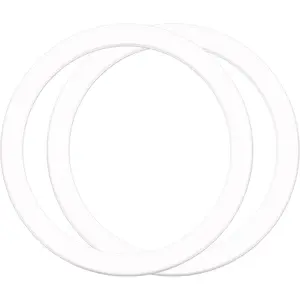 ROGEE 2 Metal Ring Sticker for Pop Socket  Grip,  Adapter Adhesive for ,  Charger (White)