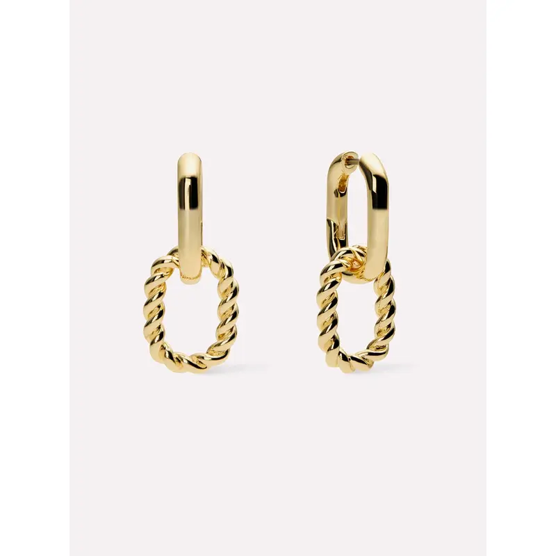 Double Hoop Earrings - Ash Double