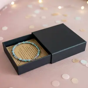 Meaningful Amazonite & Moonstone Bracelet for Women - Love & Protection Jewelry Gift for Daughter, Mom, Best Friend - Natural Stone Beads for Birthday, Graduation, Mother's Day