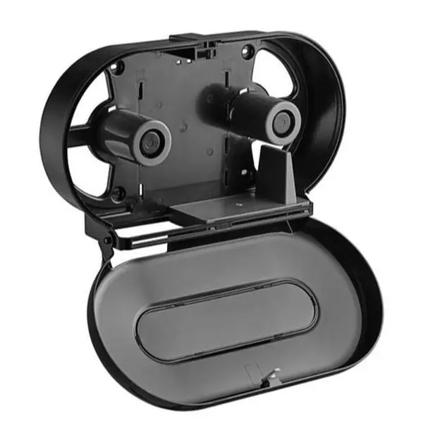Black Double Roll Jumbo Toilet Tissue Dispenser