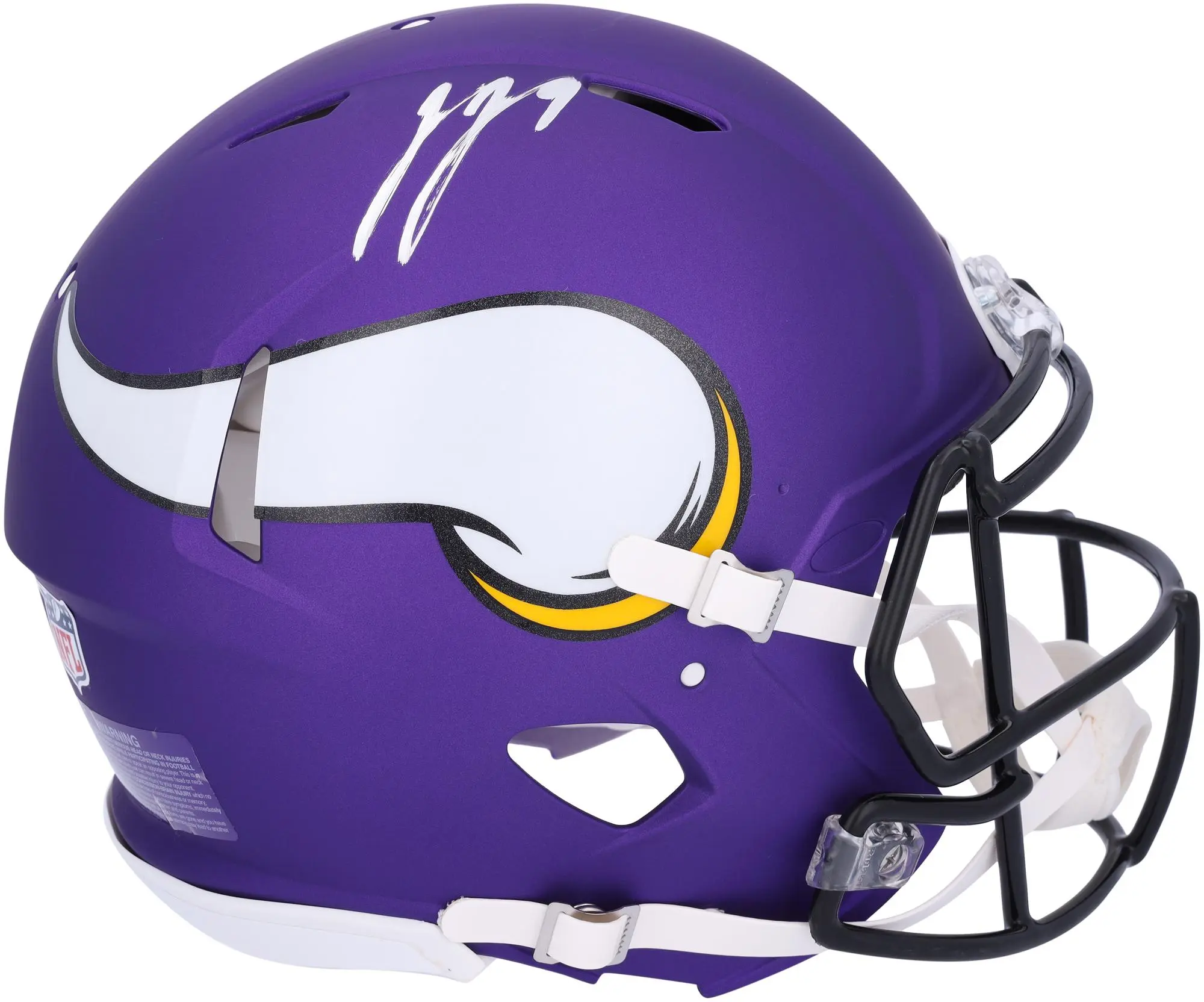 JJ McCarthy Minnesota Vikings Autographed Speed Authentic Helmet - Fanatics Authentic Certified