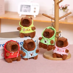 Plush Capybara Doll Cute Casual Animal Stuffed Toy Fashion Hanging Charm Versatile Decor Accessory For Daily Use And Gifting
