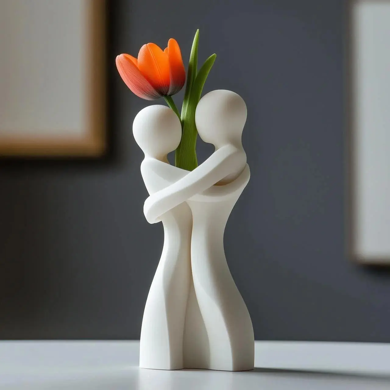 Embrace Vase | Figural Sculptural Love Symbol Centerpiece