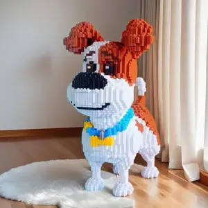 Dog Design Building Blocks Toy, 3141pcs/set DIY Handmade Assembly Models, Creative Building Toy for Home Desktop Decor, Block Figures