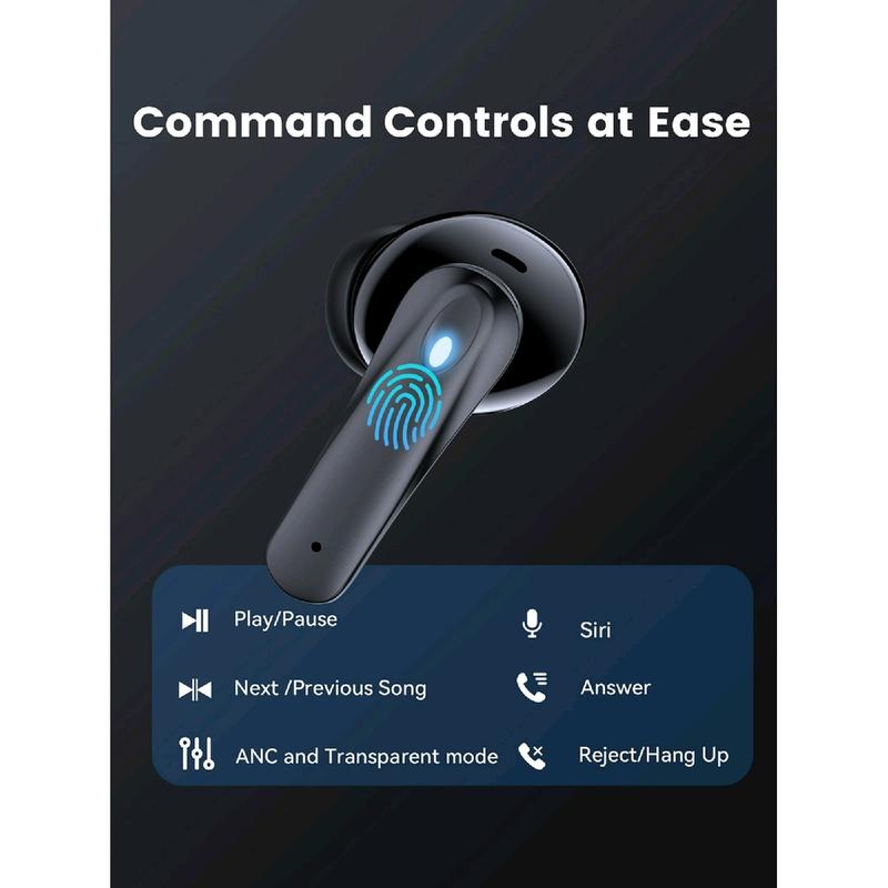 VEAT00L P91 Wireless Earbuds with Noise Cancelling Mics, Bluetooth V5.4 Stereo Earphones for Android iOS