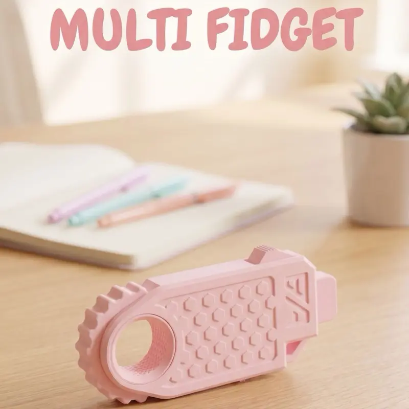 Durable Multi Fidget Sensory Gadget - Unique Design Stress Reliever, Ideal Gift for Study Desk Use, Hand Spinner for Fidget & Finger Toy Enthusiasts
