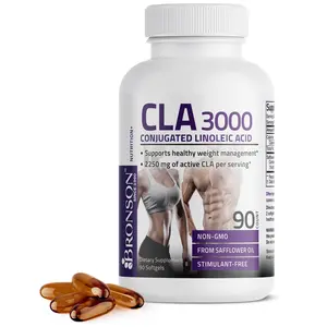 Bronson CLA 3000 Conjugated Linoleic Acid Extra High Potency - 3,000 mg, CLA supplement, Energy Metabolism*