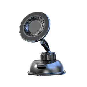 Magnetic Phone Holder for Car Navigation, Expandable 360 Degree Rotating Dashboard Mount, Compatible All Models, Compact Design