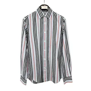 RDLT - Burberry Multicolor Vertical Stripe Cotton Button-Front Shirt Size S
