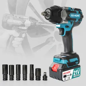 Electric High Torque lmpact Wrench Tools, 1Count 21V Brushless Cordless ElectricImpact Tools For Home & Car Use, ConstructionTools, Powerful Automotive Repair Tool Kit, TooBox