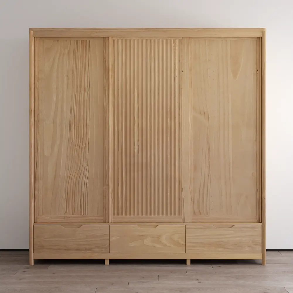 Nest 3D Solid Wood Wardrobe