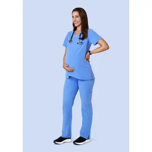 Maternity Cargos Ceil Blue Maternity Cargos Ceil Blue