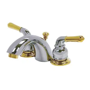 Kingston Brass  Two Handle 4 in. to 8 in. Mini Widespread Lavatory Faucet with Retail Pop-up