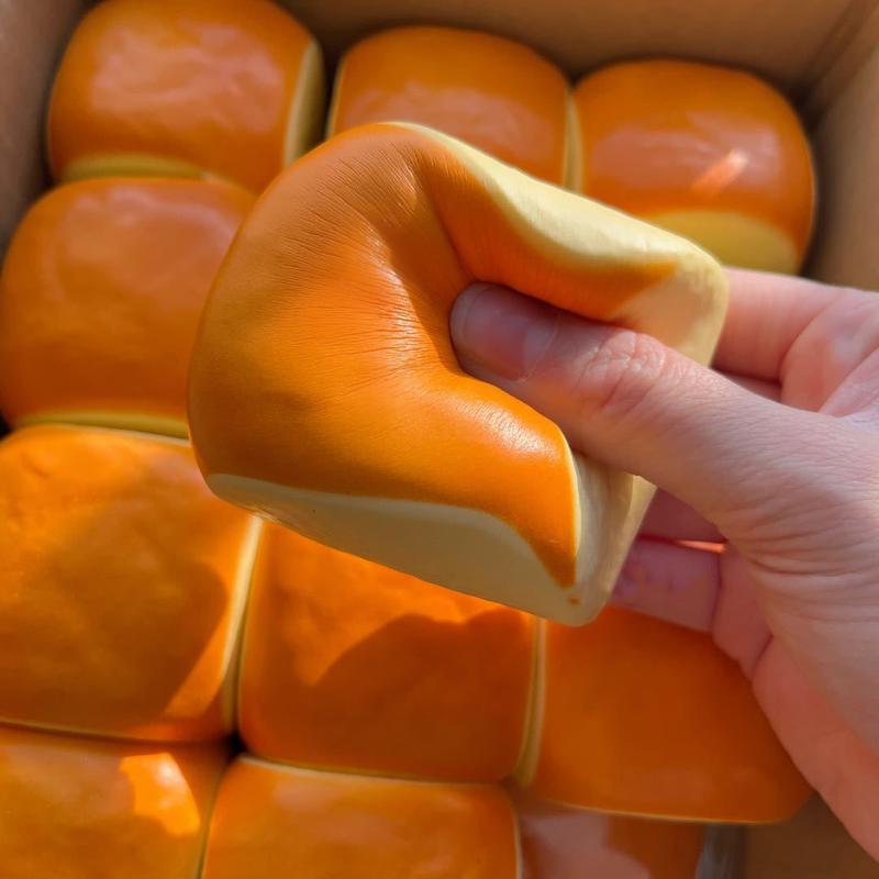 Hawaiian Rolls 2pcs, Slow Rebound Soft Toys, Taba Squishy, Stress Relief Toy，Adults Fidget Toy Sensory Toy