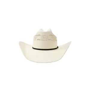 Straw Cowboy Hat | Breathable Summer Western Hat | Unisex Ranch & Rodeo Hat
