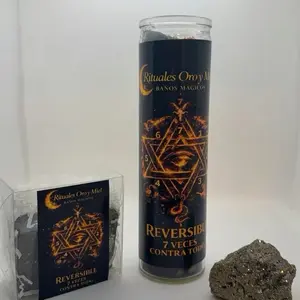 Reversible Cleansing Candle – Ritual kit Edition Black | Limpieza Espiritual, Protección y Energía | Handmade in USA