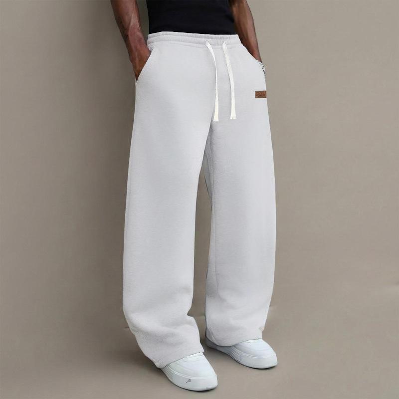 2Pack  Men’s solid-color drawstring sweatpants, lightweight for spring and summer, comfortable, available in 2-pack and single-pack options pants Sports Bottoms pants for men.men's wear flash sale