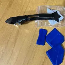 11-Piece Silicone Caulking Tool Set, 3-in-1 Caulk Removal Tool (Stainless Steel Tip) and Caulk Scraper, Suitable for Kitchen/Bathroom/Window Caulk Removal