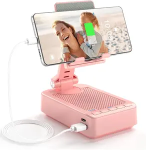 Gifts for Men Women, Phone Stand with  Speaker and  Function 360 Rotable Angle Adjustable Cell Phone Holder with  Stereo Sound Fits  Phones,Tablet ()