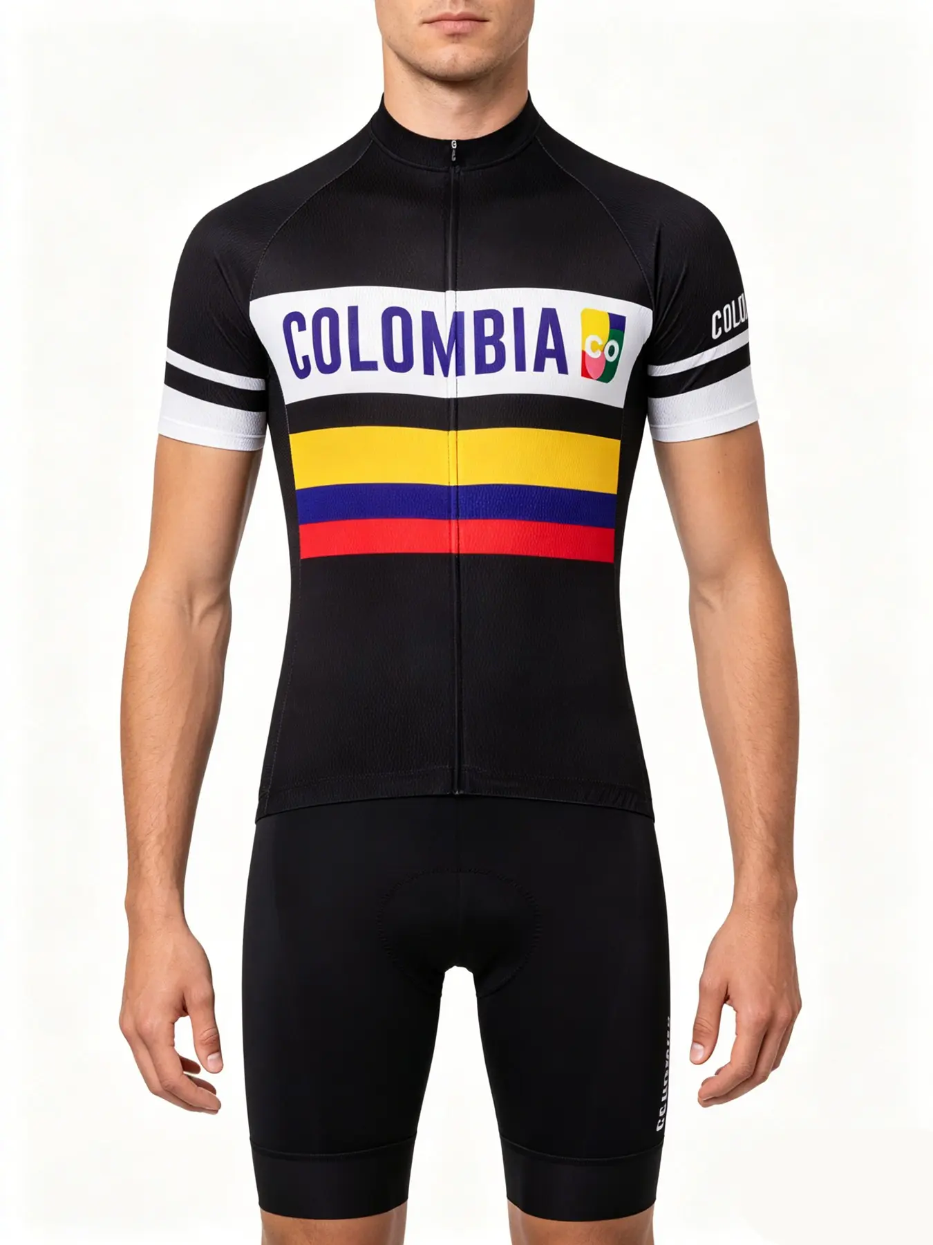 Men's Cycling Jersey, Short Sleeve Bike Shirt with 3 Back Pockets, Digital Print, All Season, Sporty Style, Ideal for Outdoor Activities, Outdoor Sports Top