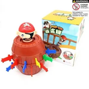 New Fun Novelty Toy Pop-Up Pirate Bucket Game, Personal Interaction, Party Desktop Game, Holiday Gift, Interactive Kids Toy