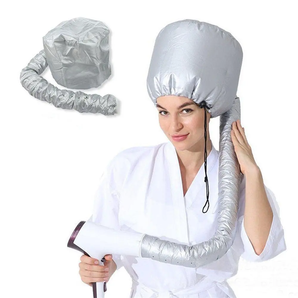 1pc Portable Hair Dryer Bonnet Attachment for Hair Styling, Hair Color, Hair Condition and More, Hair Dryer Attachments - Silver