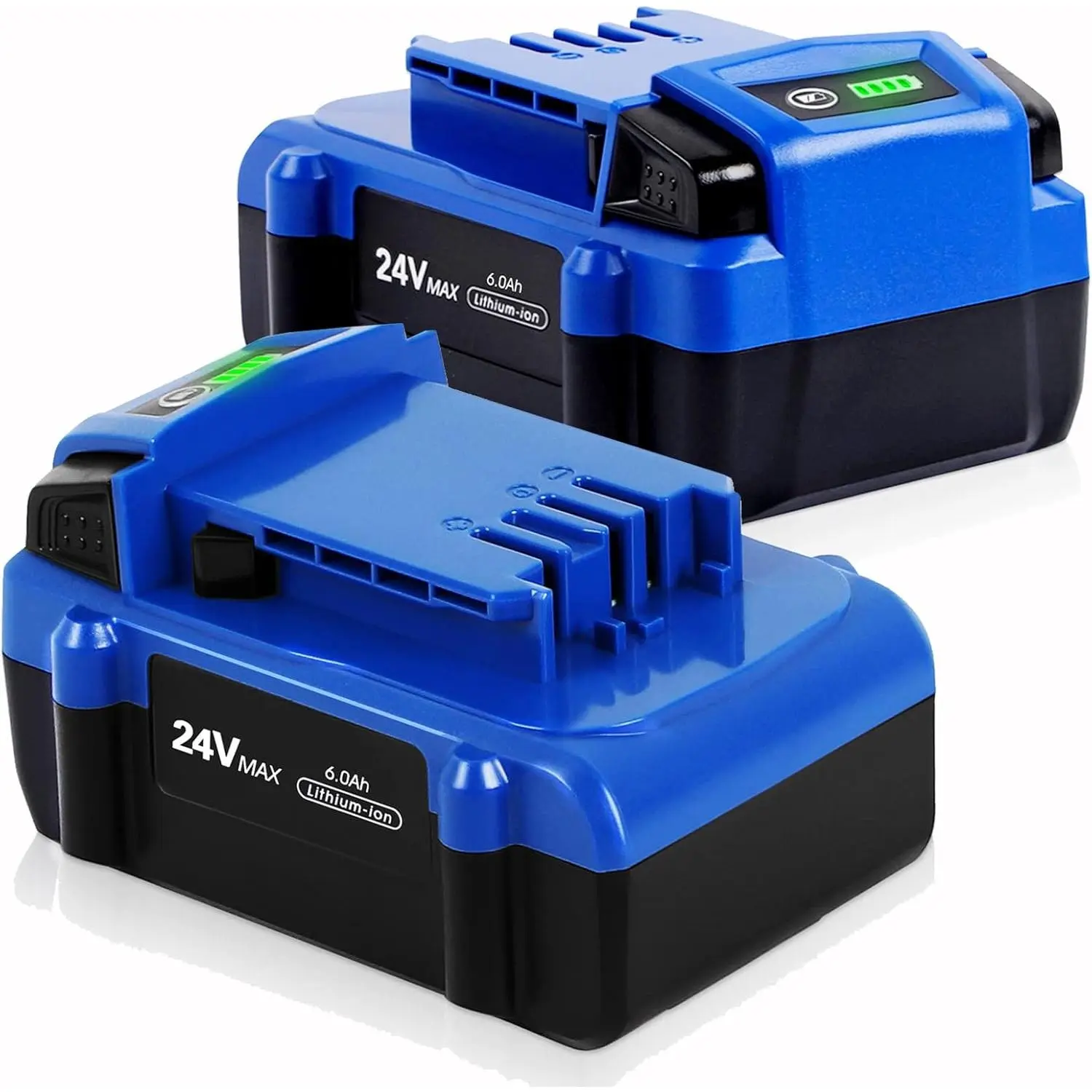 ?Upgrade!? 2Pack 6.0Ah Replace  for Kobalt 24V  Max KB624-03 KB524-03 KB424-03 KB224-03 KB124-03 Lithium Ion Cordless Tools High Capacity [Can't FIT Snow Joe &Sun Joe &Chain ]