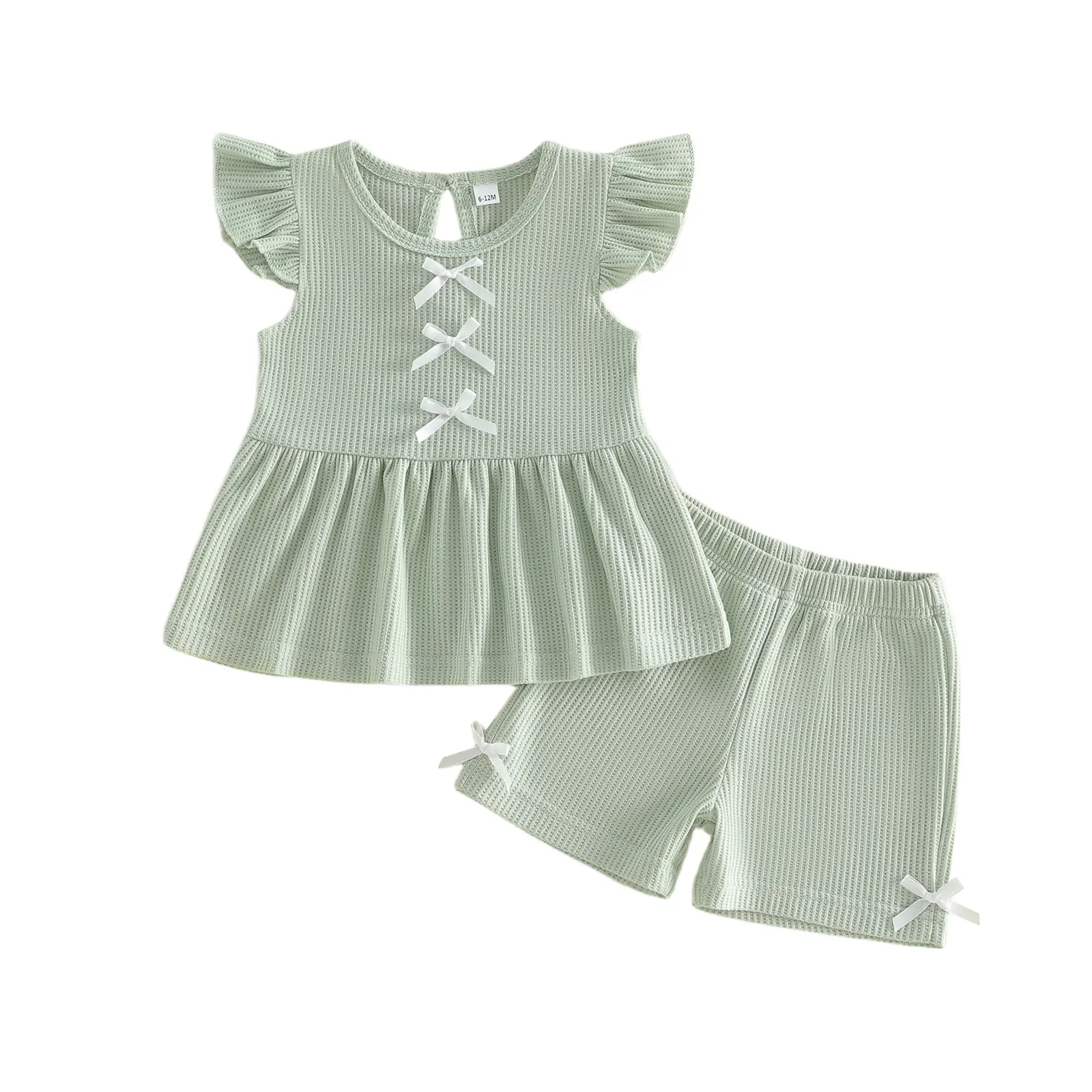 Meihuida Toddler Baby Girl Summer Clothes Ruffle Sleeveless Shirts Tank Tops Infant Girl Cute Bloomers Shorts Set Outfits