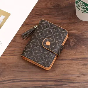 Thin And Stylish Women's Mini Credit Card Wallet With Multiple Card Slots, ID Holder, And Name Card Pockets, Perfect For Daily Use