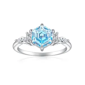【#ZA241】(Aria ) Lab Made Gemstone Fashion jewelry Ring