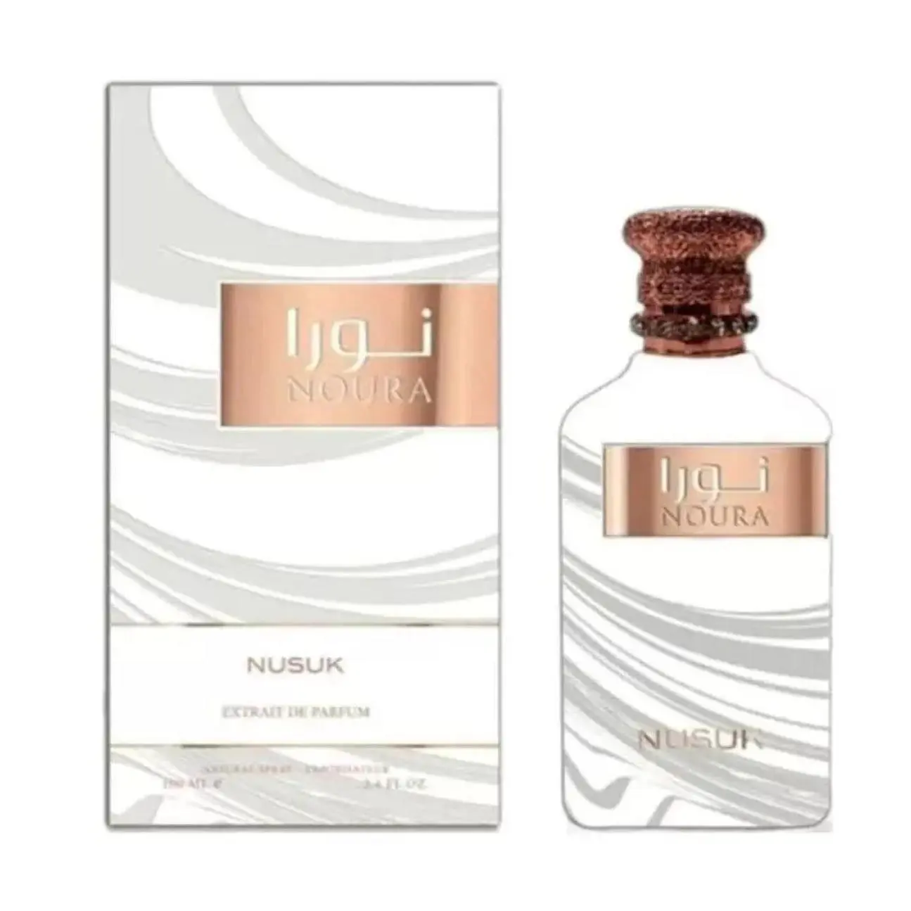 NUSUK NOURA Women's EDP Spray - 100ML (3.4oz) Arabian Fragrance with Exotic Blends, Bold Elegant, Captivating Daily Wear Floral-Musky Fragrance, Bold Elegant Fragrance