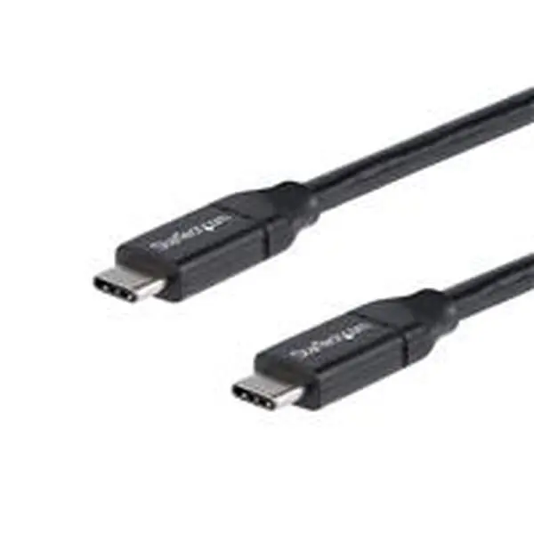 Startech USB2C5C1M 1 m USB-C to USB-C Cable with 5A PD Male to Male USB 2.0 USB-IF, Black