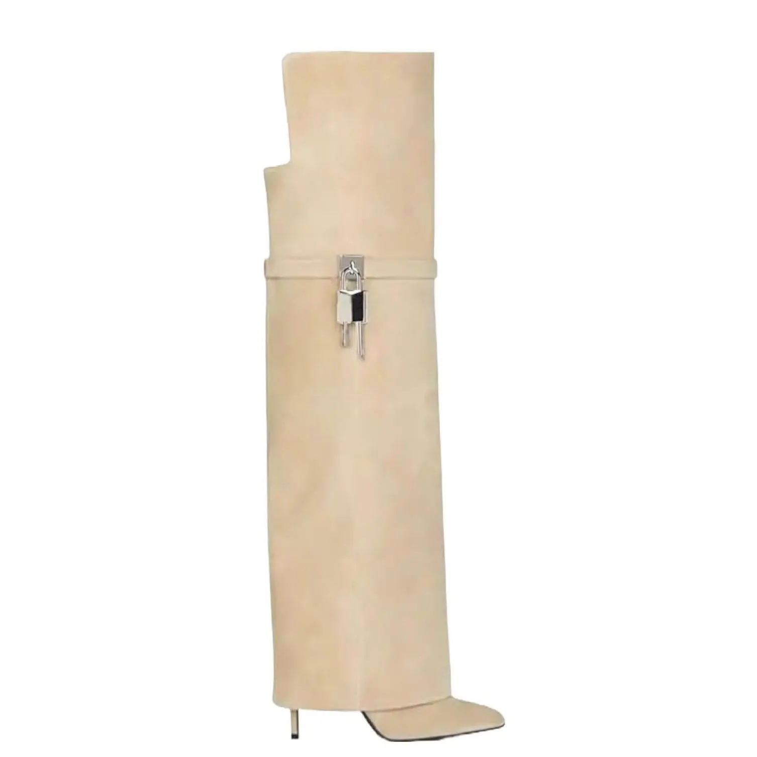 Jessica Bara Irowa Leather Cuffed Knee Boot