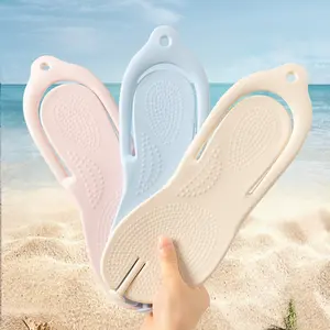 Women Travel Foldable Flip Flops Non Slip Shower Slippers for Hotel Swimming Beach Bathroom Portable Disposable Slippers for Women