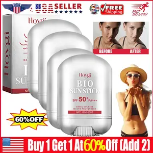 HOYGI SPF 50+ PA+++ Sport Sunscreen Stick(4 Counts) 0.53oz | Non-Greasy, Waterproof and Non toxic Sunscreen | Suitable for All Skin Types | Broad Spectrum Protection for Active Lifestyles |