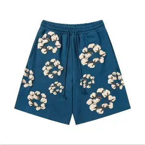 Denim Tears Cotton Wreath Puff Print Shorts