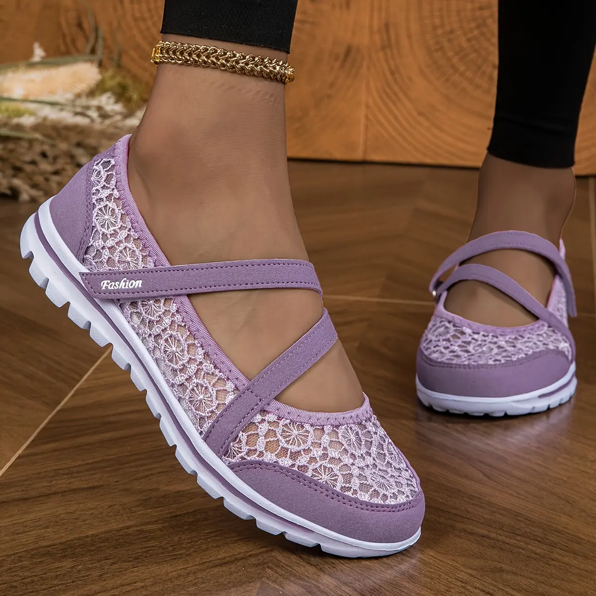 Women's New Summer Low Top Casual Trainers - Sports Shoes, Lightweight Breathable Fabric, Adjustable Strap Closure, Plain Toe, Comfortable Walking Footwear, Fashion, Trendy, Relaxed