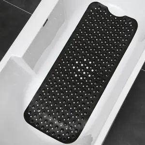 Non-slip Bath Mat, Durable & Comfortable Bath Mat with Suction Cup, Bathroom Accessories for Home Use, Bathroom Supplies, Bathroom Mats