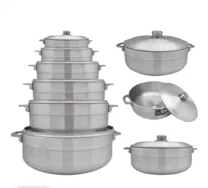 Heritage Die-Cast Aluminum Cookware Set with Tempered Glass Lids